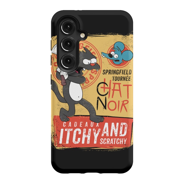 Galaxy S24 StrongFit Chat Noir Simpsons by Ilustrata