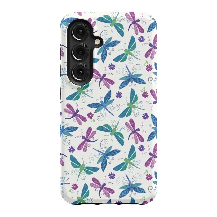 Galaxy S24 StrongFit Dragonflies by TracyLucy Designs