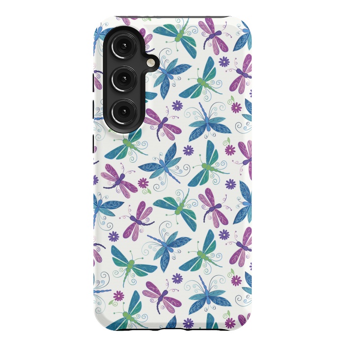 Galaxy S24 Plus StrongFit Dragonflies by TracyLucy Designs