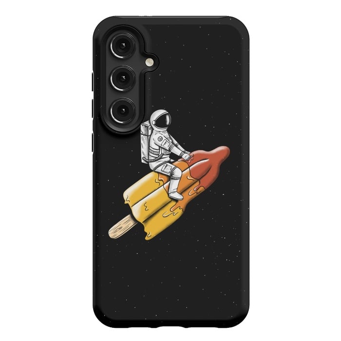Galaxy S24 Plus StrongFit Astronaut Melted Rocket by Coffee Man
