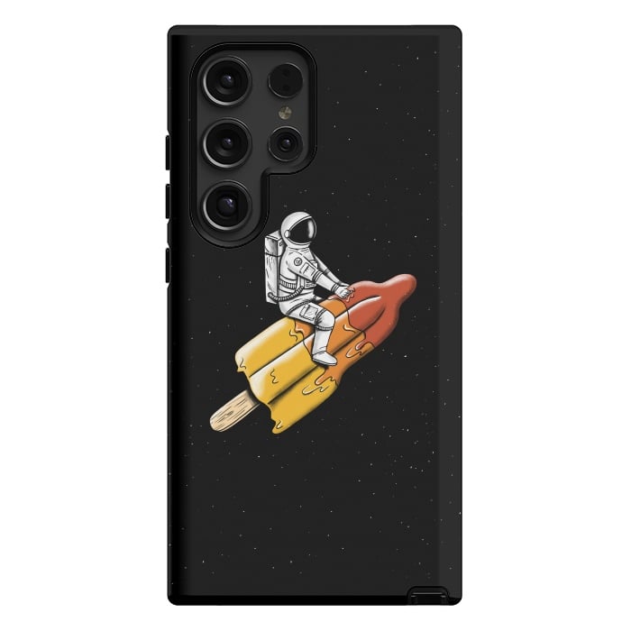 Galaxy S24 Ultra StrongFit Astronaut Melted Rocket by Coffee Man