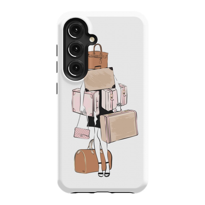 Galaxy S24 StrongFit Woman with luggage by Martina