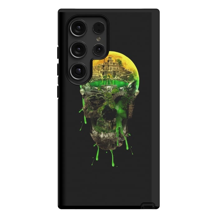 Galaxy S24 Ultra StrongFit Haunted Skull by Riza Peker