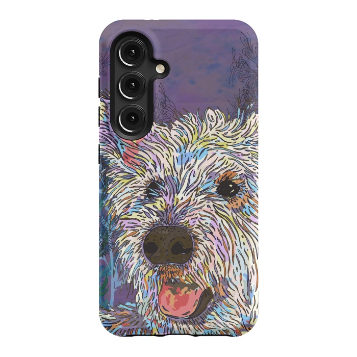 Galaxy S24 StrongFit West Highland Terrier (Westie) by Lotti Brown