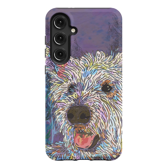 Galaxy S24 Plus StrongFit West Highland Terrier (Westie) by Lotti Brown