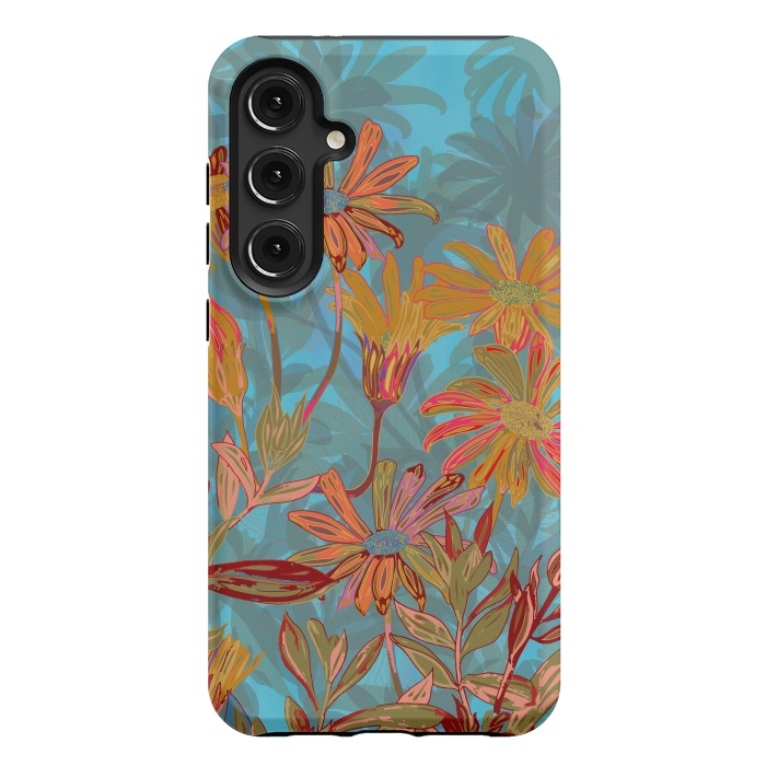 Galaxy S24 Plus StrongFit Fantasy Fall Flowers by Lotti Brown