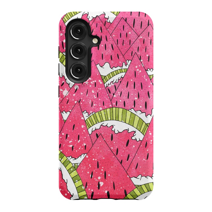 Galaxy S24 StrongFit Watermelon Mountains by Steve Wade (Swade)