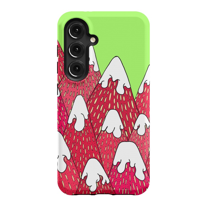 Galaxy S24 StrongFit Strawberry Mountains by Steve Wade (Swade)