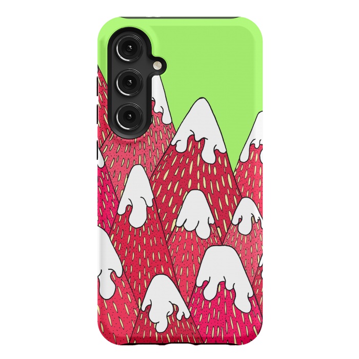 Galaxy S24 Plus StrongFit Strawberry Mountains by Steve Wade (Swade)