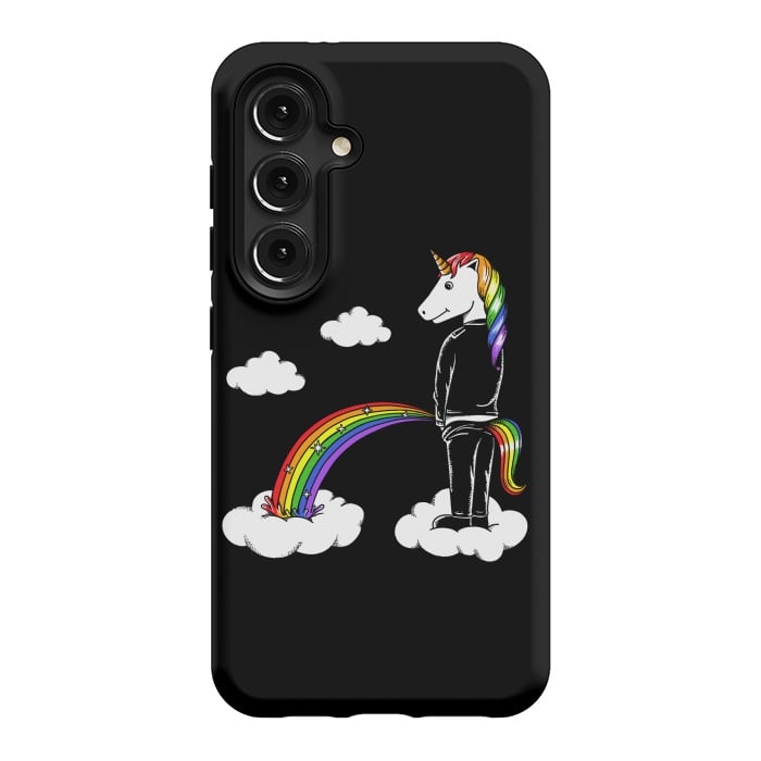 Galaxy S24 StrongFit Unicorn Rainbow by Coffee Man