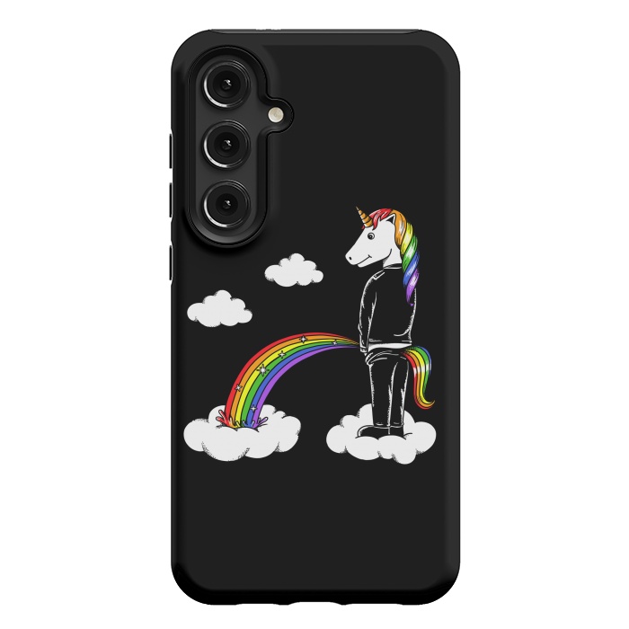 Galaxy S24 Plus StrongFit Unicorn Rainbow by Coffee Man