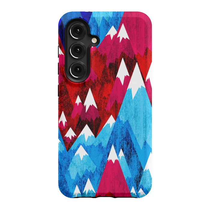 Galaxy S24 StrongFit Blue Peak Mountains by Steve Wade (Swade)