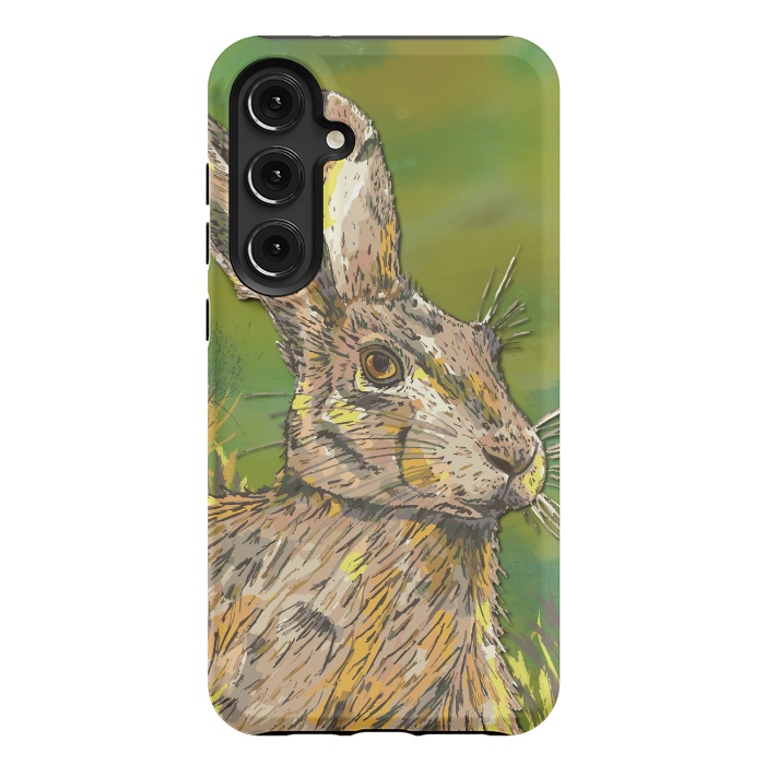 Galaxy S24 Plus StrongFit Summer Hare by Lotti Brown