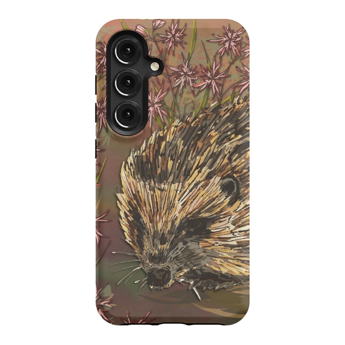 Galaxy S24 StrongFit Sweet Hedgehog by Lotti Brown