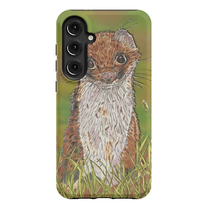 Galaxy S24 Plus StrongFit Summer Stoat by Lotti Brown