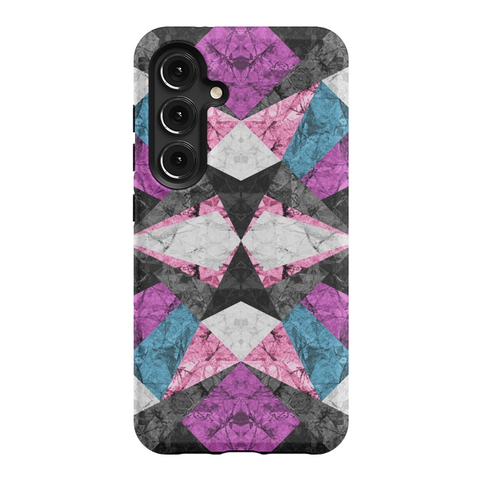 Galaxy S24 StrongFit Marble Geometric Background G438 by Medusa GraphicArt