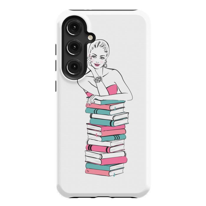 Galaxy S24 Plus StrongFit Lady Bookworm by Martina