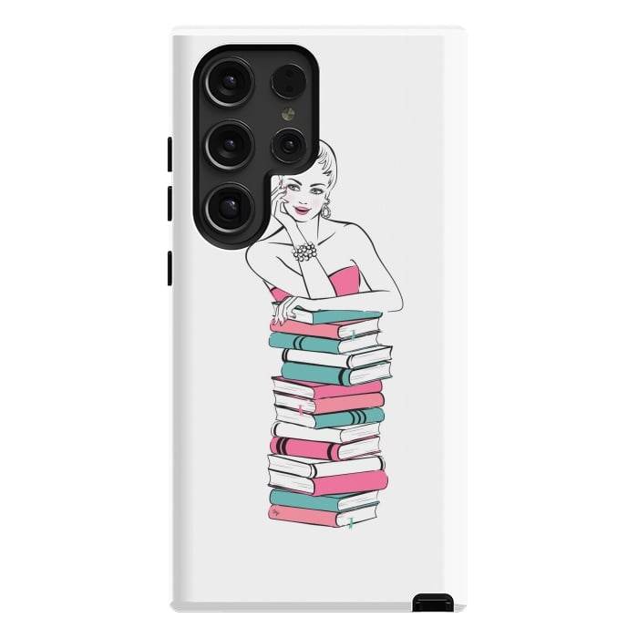 Galaxy S24 Ultra StrongFit Lady Bookworm by Martina