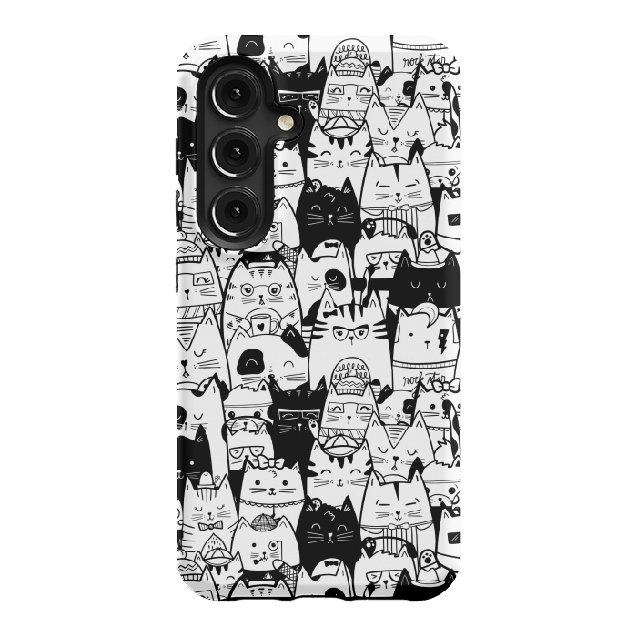 Galaxy S24 StrongFit Itty Bitty Kitty Committee by Noonday Design