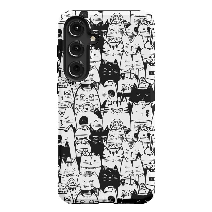 Galaxy S24 Plus StrongFit Itty Bitty Kitty Committee by Noonday Design