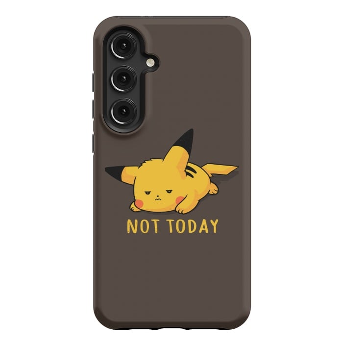 Galaxy S24 Plus StrongFit Pikachu Not Today by eduely