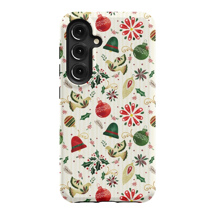 Galaxy S24 StrongFit Ornate Christmas Ornaments by Noonday Design