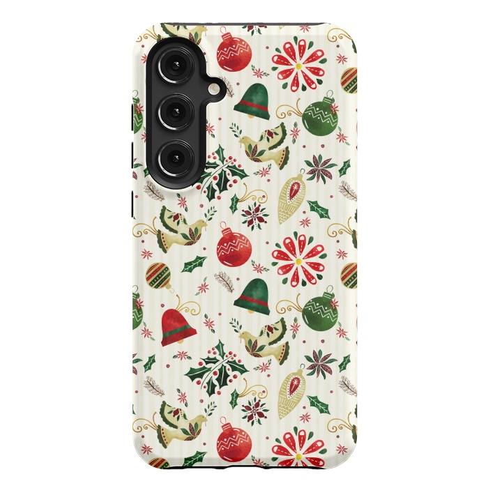 Galaxy S24 Plus StrongFit Ornate Christmas Ornaments by Noonday Design