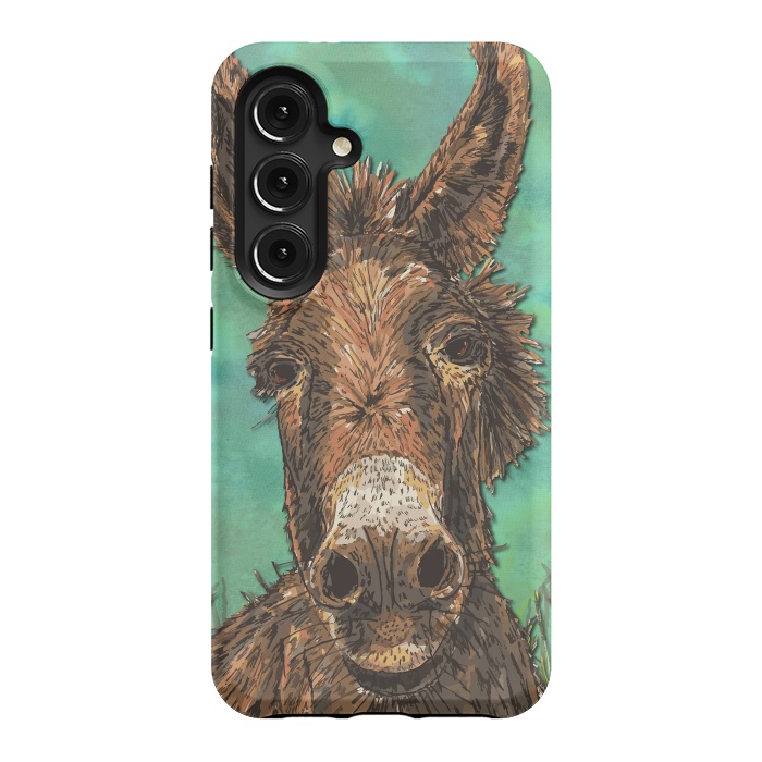 Galaxy S24 StrongFit Little Brown Donkey by Lotti Brown