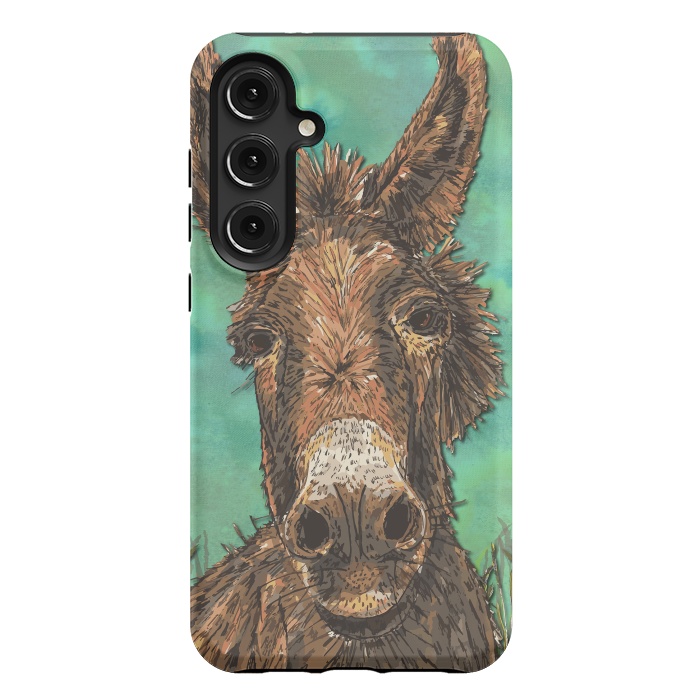 Galaxy S24 Plus StrongFit Little Brown Donkey by Lotti Brown