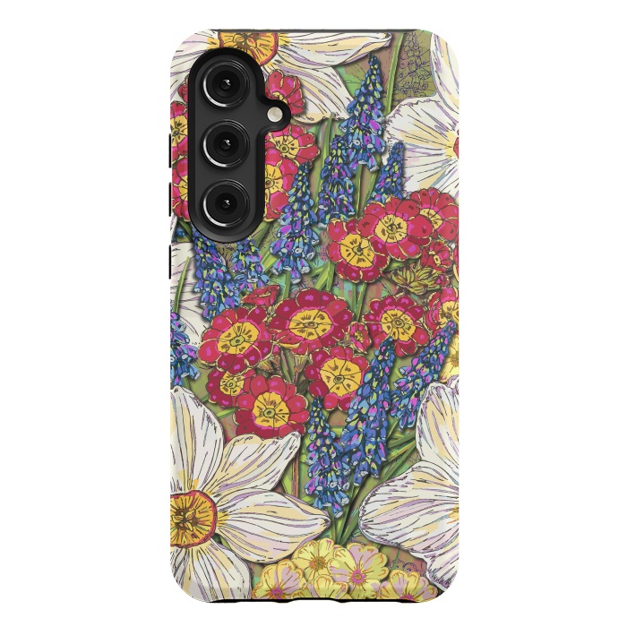 Galaxy S24 Plus StrongFit Spring Flowers by Lotti Brown