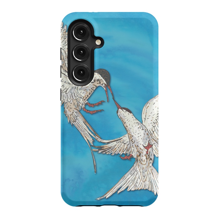 Galaxy S24 StrongFit Arctic Terns by Lotti Brown