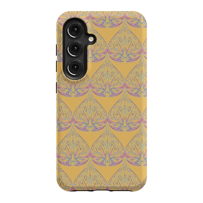 Galaxy S24 StrongFit Art Deco - Yellow by Lotti Brown