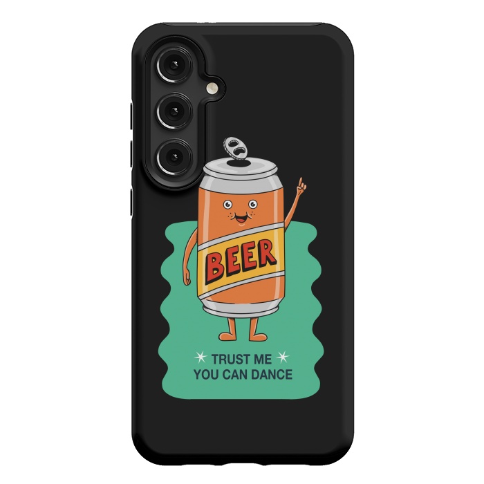 Galaxy S24 Plus StrongFit Beer you can dance black by Coffee Man