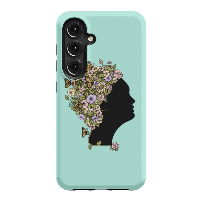 Galaxy S24 StrongFit Floral lady by Coffee Man