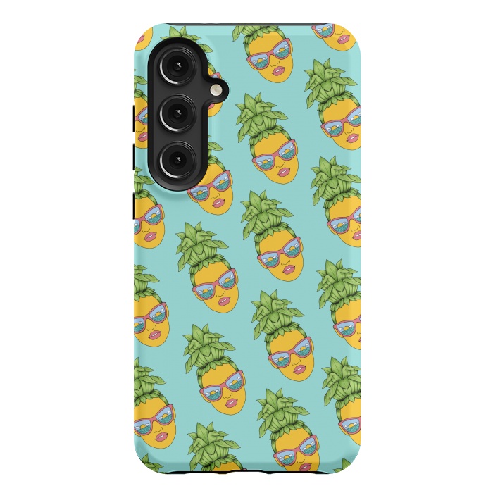 Galaxy S24 Plus StrongFit Pineapple Girl pattern by Coffee Man