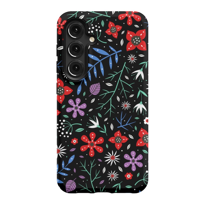Galaxy S24 StrongFit Small Flower Patterns by ArtsCase