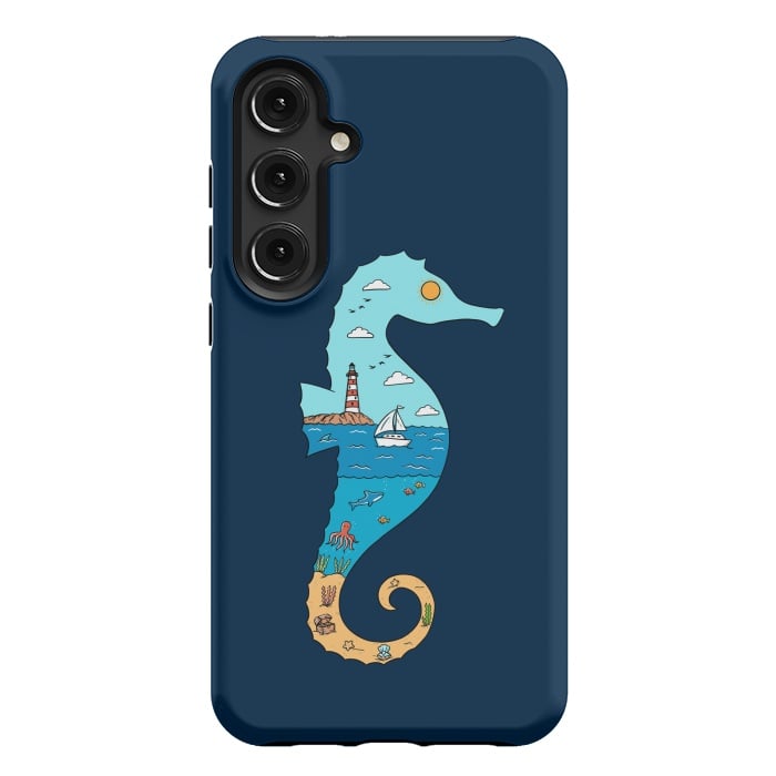 Galaxy S24 Plus StrongFit SeahorseNature by Coffee Man
