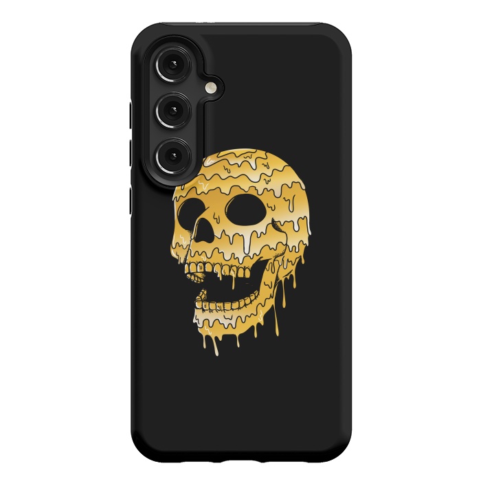 Galaxy S24 Plus StrongFit Gold Skull by Coffee Man
