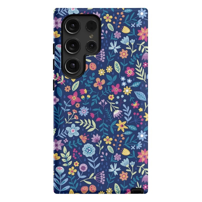Galaxy S24 Ultra StrongFit Multicolor Beautiful Flowers  by ArtsCase