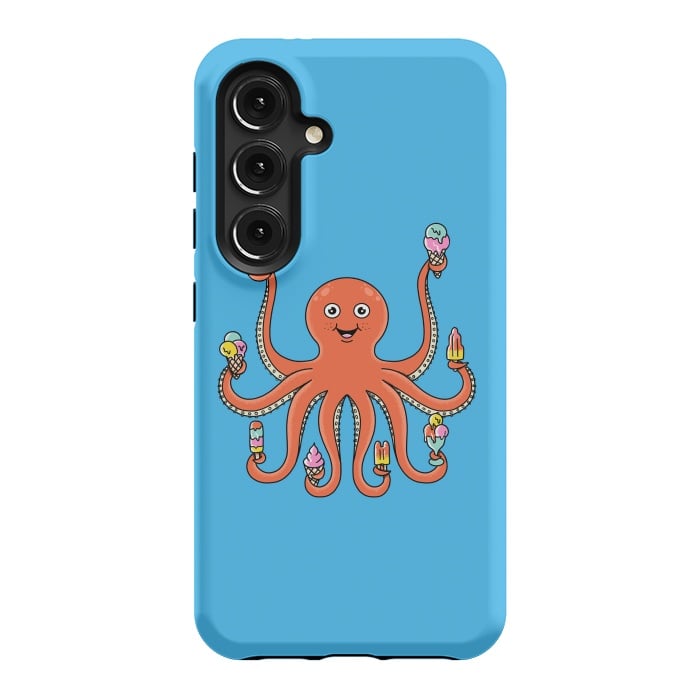 Galaxy S24 StrongFit Octopus Ice Creams by Coffee Man