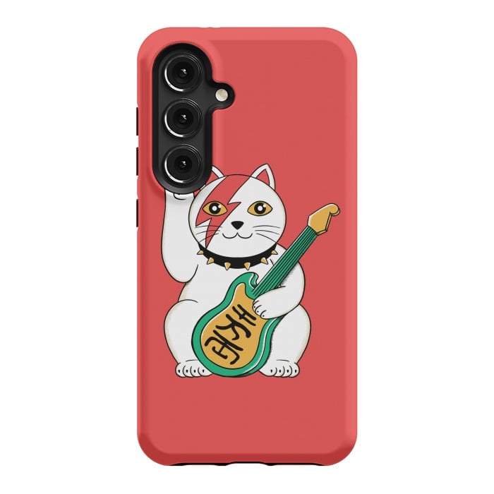 Galaxy S24 StrongFit Cat Lucky by Coffee Man
