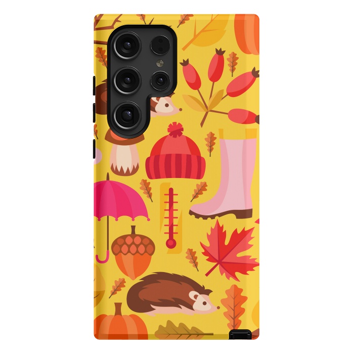 Galaxy S24 Ultra StrongFit Autumn Animals And Fruits by ArtsCase