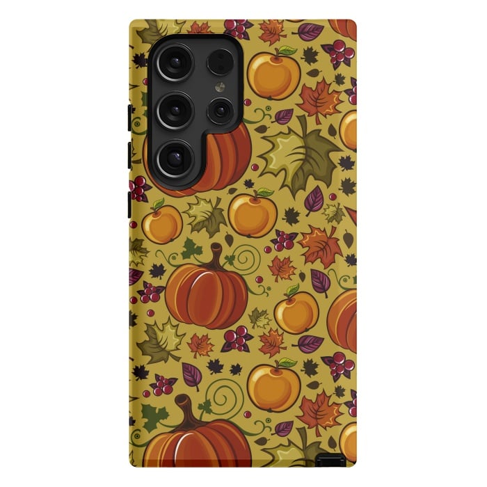 Galaxy S24 Ultra StrongFit Pumpkin, Autumn Rich Pumpkin by ArtsCase