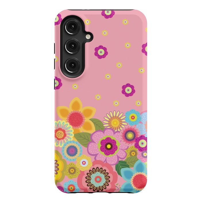 Galaxy S24 Plus StrongFit assorted spring flowers by ArtsCase