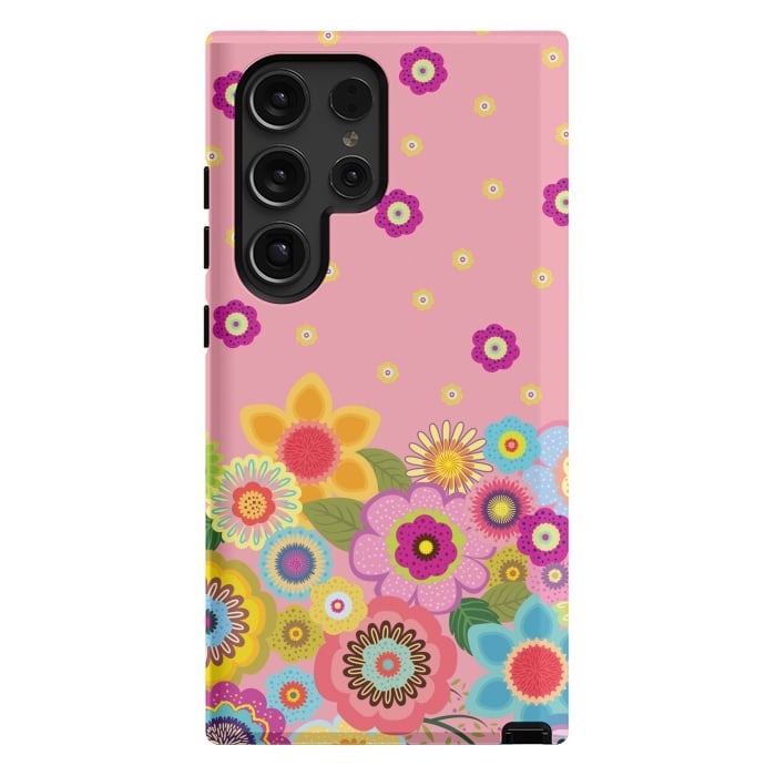 Galaxy S24 Ultra StrongFit assorted spring flowers by ArtsCase