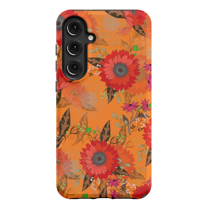 Galaxy S24 Plus StrongFit Sunflowers for October by ArtsCase