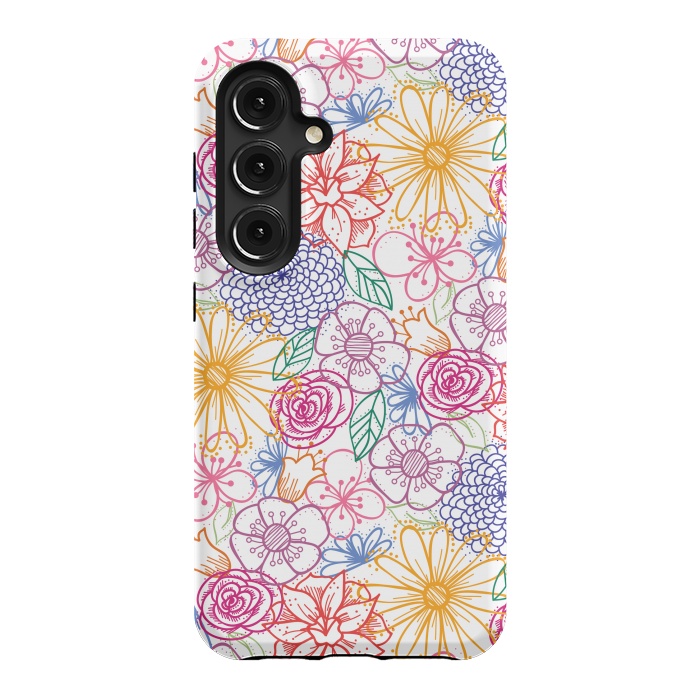 Galaxy S24 StrongFit Summer Bright Floral by TracyLucy Designs