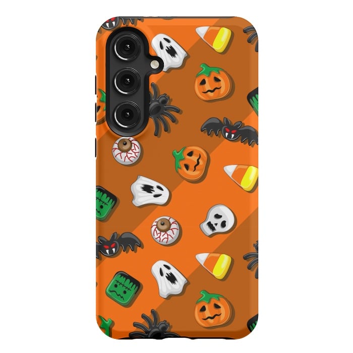 Galaxy S24 Plus StrongFit Halloween Spooky Candies Party by BluedarkArt