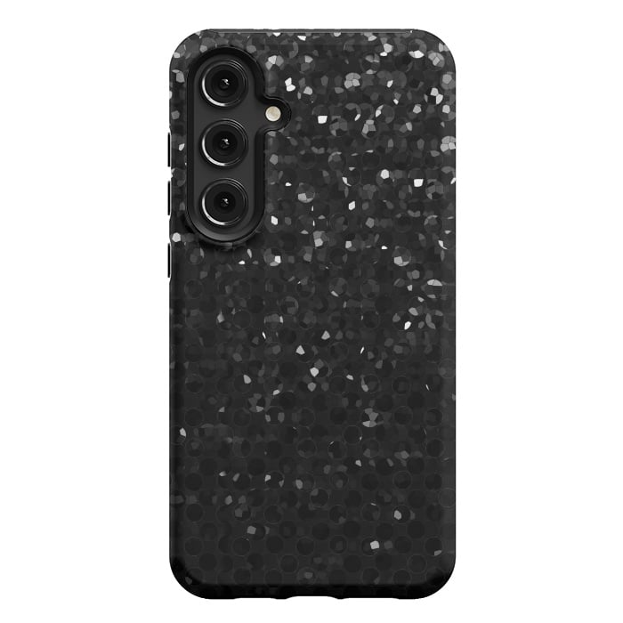Galaxy S24 Plus StrongFit Black Crystal Bling Strass G283 by Medusa GraphicArt