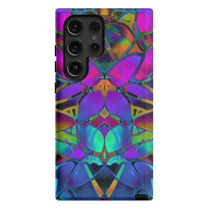 Galaxy S24 Ultra StrongFit Floral Fractal Art G308 by Medusa GraphicArt
